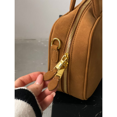 Сумка женская Сумка Miu Miu Top-Handle Bag бежевый замш кросс боди Миу Миу