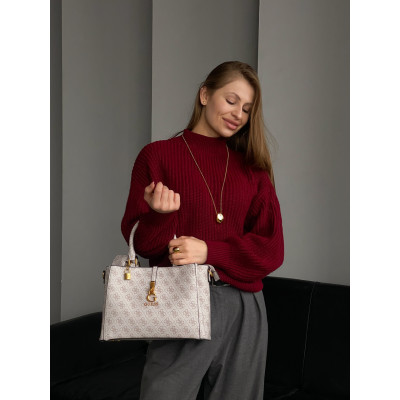 Сумка женская Guess James medium розовый через плечо Гесс Премиум