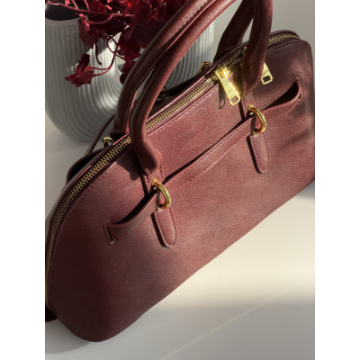 Сумка женская Miu Miu Aventure Nappa Leather  бургундский классический кросс боди Миу Миу