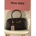Сумка женская Miu Miu Aventure Nappa Leather  шоколадный классический кросс боди Миу Миу