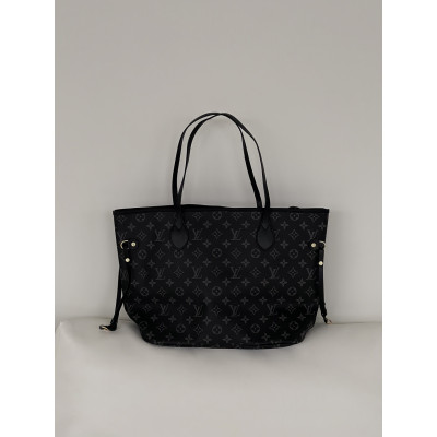 Сумка женская Louis Vuitton Neverfull черный классический шопер  Луи Виттон