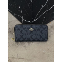 Женский кошелек Coach черный  на много отделений большой Коуч
