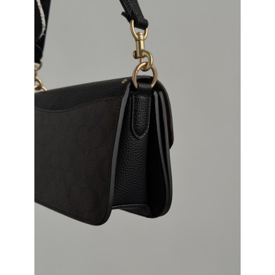 Женская сумка Coach Morgan коричневый кросс боди  Коуч Premium