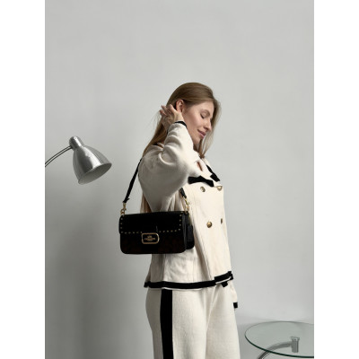 Женская сумка Coach Morgan коричневый кросс боди  Коуч Premium