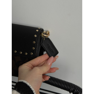 Женская сумка Coach Morgan коричневый кросс боди  Коуч Premium