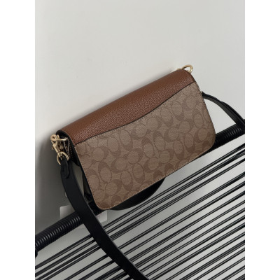 Женская сумка Coach Morgan бежевый кросс боди  Коуч Premium