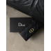 Женский кошелек Christian Dior черный стеганый двойной Диор