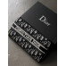 Женский кошелек Christian Dior серый большой с надписью  Диор