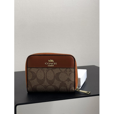 Кошелек Coach, Коуч женский мини бежевый